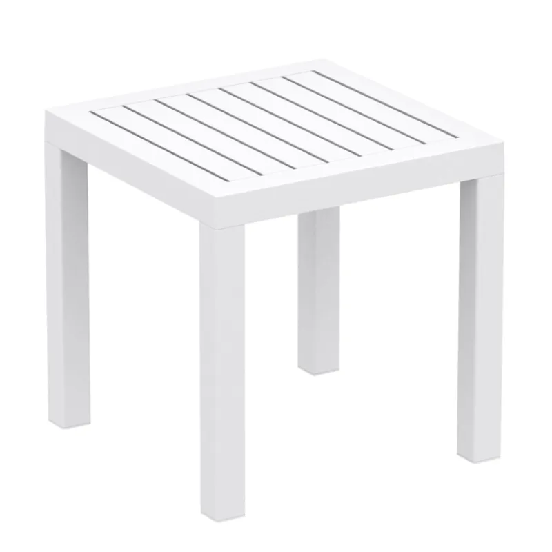 Ocean Side Table basse d’appoint carrée en résine pour jardin> Table De Jardin