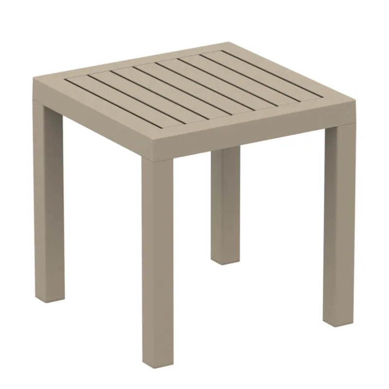 Ocean Side Table basse d’appoint carrée en résine pour jardin> Table De Jardin