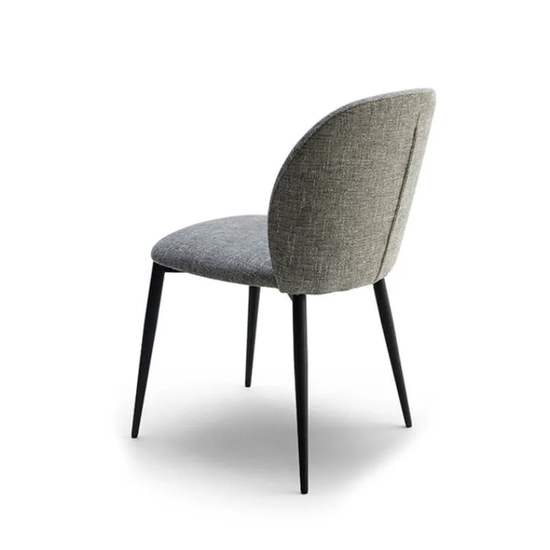 Europea Odette Chaise moderne avec dossier incurvé en tissu et pieds en métal> Chaise De Salle à Manger|Chaise Salon