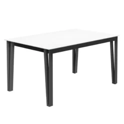 Cancio Okaso Table de salle à manger rectangulaire en stratifié pieds en épingle> Table De Salle à Manger