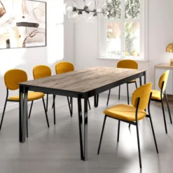 Cancio Okaso Table extensible moderne en céramique pieds en épingle> Table De Salle à Manger