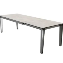 Cancio Okaso Table extensible moderne en céramique pieds en épingle><noscript><img width=