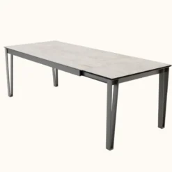 Cancio Okaso Table extensible moderne en céramique pieds en épingle><noscript><img width=