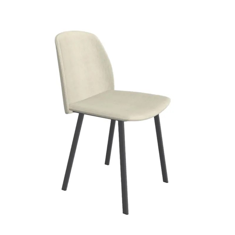 Perfecta Olivia Chaise tendance en tissu et pieds métal> Chaise De Salle à Manger|Chaise Salon