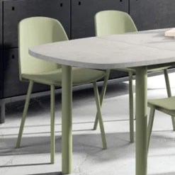 Perfecta Olivia Chaise tendance rembourrée en simili avec pieds en métal><noscript><img width=