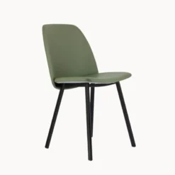 Perfecta Olivia Chaise tendance rembourrée en simili avec pieds en métal><noscript><img width=