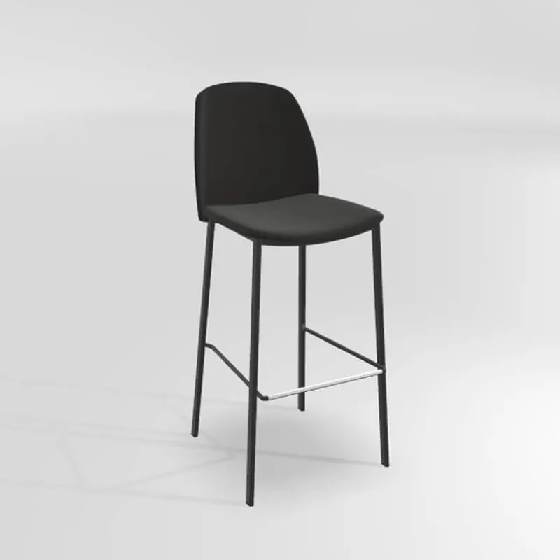 Perfecta Olivia Tabouret de bar en tissu avec pieds métal> Tabouret De Bar (assise +/- 80 Cm)