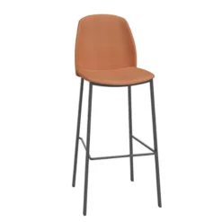 Perfecta Olivia Tabouret de bar tendance rembourré en simili> Tabouret De Bar (assise +/- 80 Cm)
