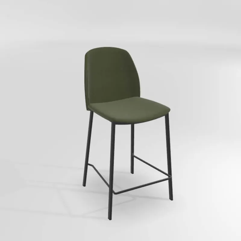 Perfecta Olivia Tabouret snack moderne en tissu> Tabouret Snack (assise +/- 65 Cm)|Tabouret De Bar (assise +/- 80 Cm)