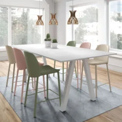 Perfecta Olivia Tabouret snack tendance en simili rembourré><noscript><img width=