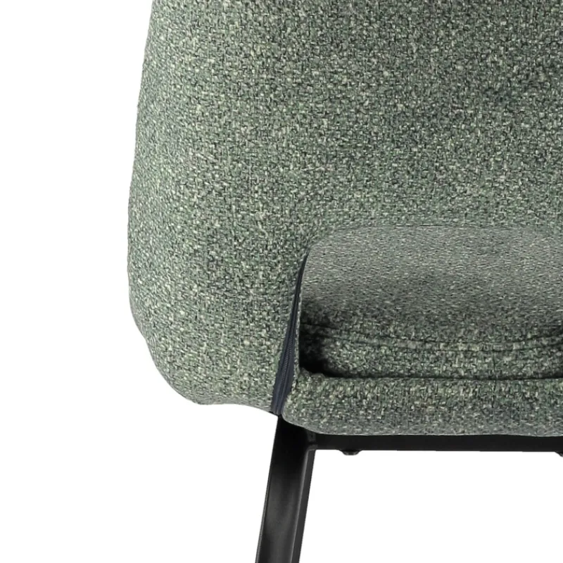 OlivierTabouret snack en tissu avec pieds en métal> Tabouret Snack (assise +/- 65 Cm)|Tabouret De Bar (assise +/- 80 Cm)