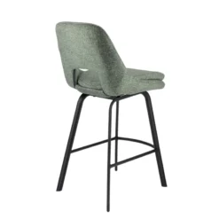 OlivierTabouret snack en tissu avec pieds en métal><noscript><img width=