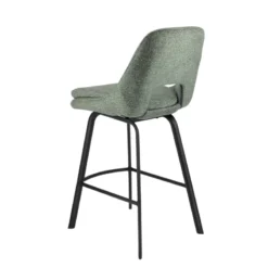 OlivierTabouret snack en tissu avec pieds en métal><noscript><img width=