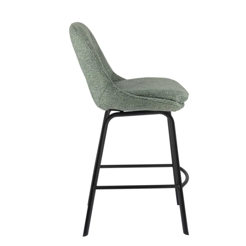 OlivierTabouret snack en tissu avec pieds en métal> Tabouret Snack (assise +/- 65 Cm)|Tabouret De Bar (assise +/- 80 Cm)