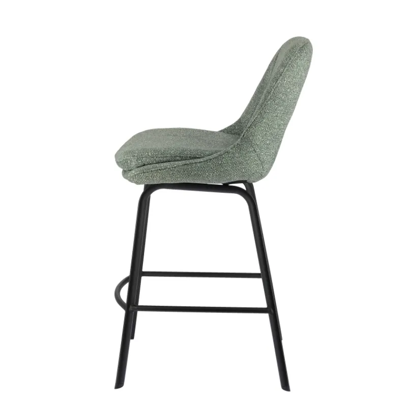 OlivierTabouret snack en tissu avec pieds en métal> Tabouret Snack (assise +/- 65 Cm)|Tabouret De Bar (assise +/- 80 Cm)