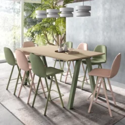 Perfecta Ona Tabouret moderne rembourré en simili hauteur snack> Tabouret Snack (assise +/- 65 Cm)|Tabouret De Bar (assise +/- 80 Cm)