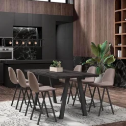Perfecta Ona Tabouret snack en tissu style moderne><noscript><img width=