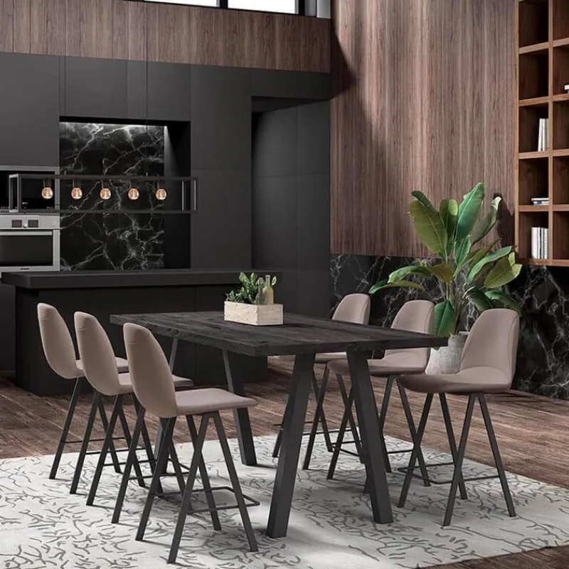 Perfecta Ona Tabouret snack en tissu style moderne> Tabouret Snack (assise +/- 65 Cm)|Tabouret De Bar (assise +/- 80 Cm)