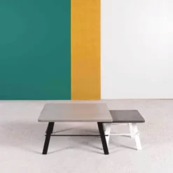 Neoh Opale Table basse design carrée en béton ciré fabrication française><noscript><img width=
