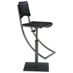 Carrier Ophélie ® Tabouret réglable en métal et croûte de cuir> Tabouret Snack (assise +/- 65 Cm)|Tabouret De Bar (assise +/- 80 Cm)