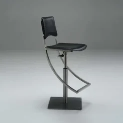 Carrier Ophélie ® Tabouret réglable en métal et croûte de cuir> Tabouret Snack (assise +/- 65 Cm)|Tabouret De Bar (assise +/- 80 Cm)