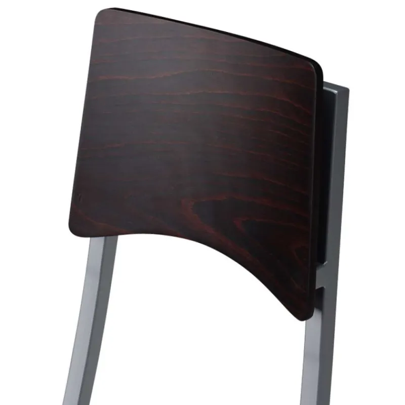 Carrier Ophélie ® Tabouret snack contemporain pliant en métal et synthétique dossier bois wengé> Tabouret Snack (assise +/- 65 Cm)|Tabouret De Bar (assise +/- 80 Cm)