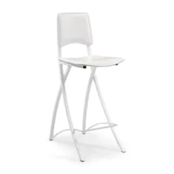 Carrier Ophélie ® Tabouret snack de fabrication française en métal et croûte de cuir> Tabouret Snack (assise +/- 65 Cm)|Tabouret De Bar (assise +/- 80 Cm)