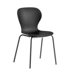 OPS ! Connubia© Chaise italienne empilable en polypropylène avec pieds en métal> Chaise De Cuisine|Chaise De Salle à Manger