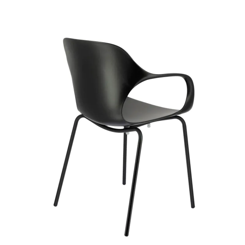 OPS ! Connubia© Fauteuil design italien empilable en polypropylène avec pieds en métal> Chaise De Cuisine|Chaise De Salle à Manger