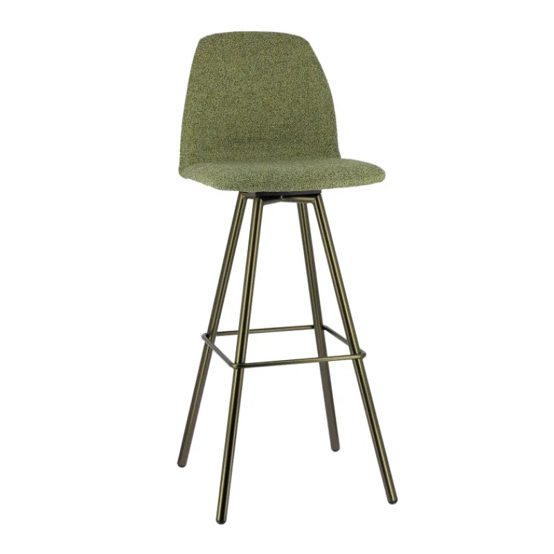 Perfecta Osaka Tabouret de bar moderne en tissu et pieds en métal> Tabouret De Bar (assise +/- 80 Cm)
