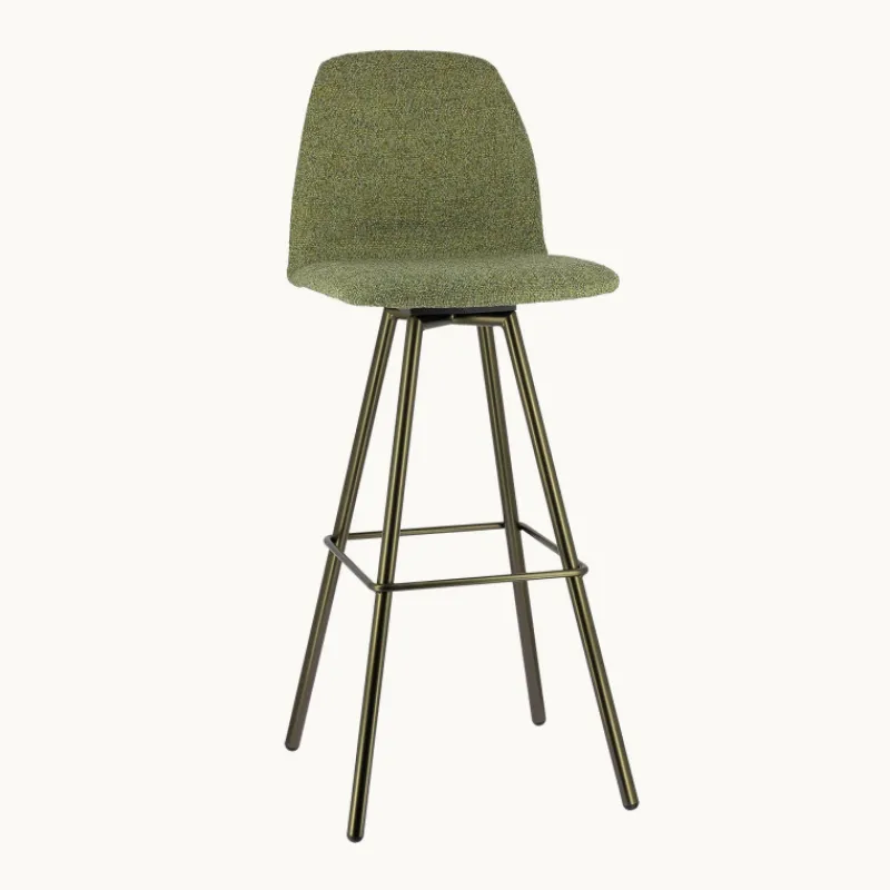 Perfecta Osaka Tabouret de bar moderne en tissu et pieds en métal> Tabouret De Bar (assise +/- 80 Cm)
