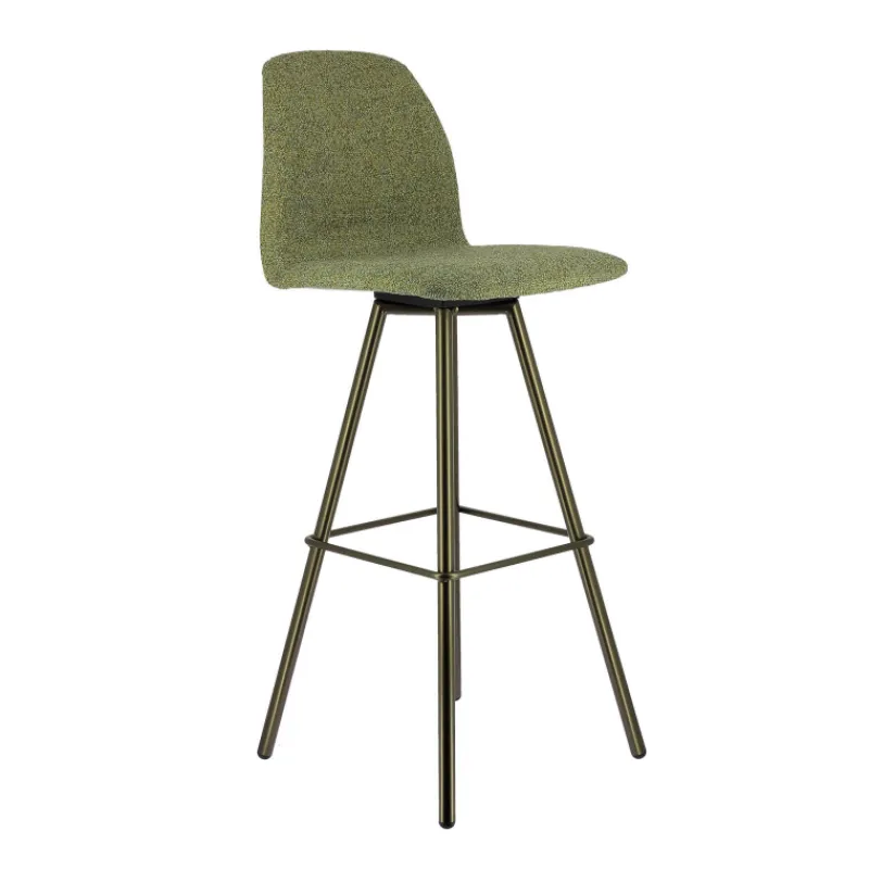 Perfecta Osaka Tabouret de bar moderne en tissu et pieds en métal> Tabouret De Bar (assise +/- 80 Cm)