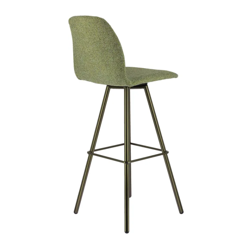 Perfecta Osaka Tabouret de bar moderne en tissu et pieds en métal> Tabouret De Bar (assise +/- 80 Cm)