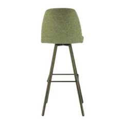 Perfecta Osaka Tabouret de bar moderne en tissu et pieds en métal><noscript><img width=
