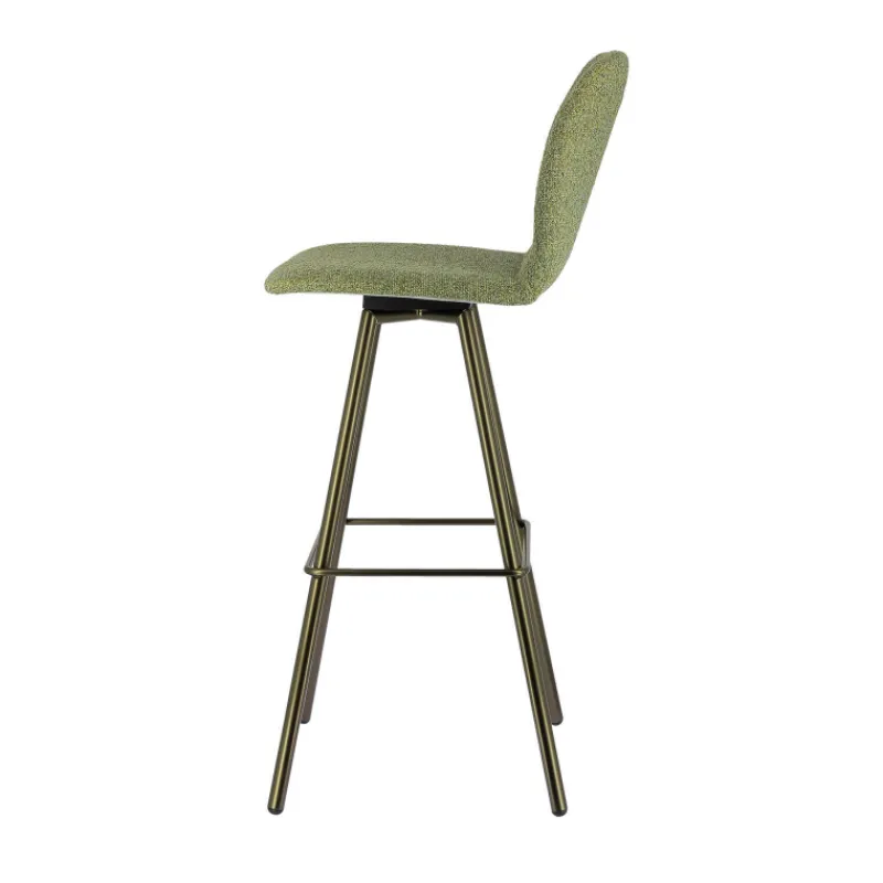 Perfecta Osaka Tabouret de bar moderne en tissu et pieds en métal> Tabouret De Bar (assise +/- 80 Cm)