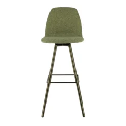 Perfecta Osaka Tabouret de bar moderne en tissu et pieds en métal><noscript><img width=