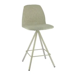 Perfecta Osaka Tabouret snack moderne en tissu et pieds métal> Tabouret Snack (assise +/- 65 Cm)|Tabouret De Bar (assise +/- 80 Cm)