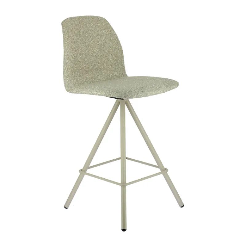 Perfecta Osaka Tabouret snack moderne en tissu et pieds métal> Tabouret Snack (assise +/- 65 Cm)|Tabouret De Bar (assise +/- 80 Cm)