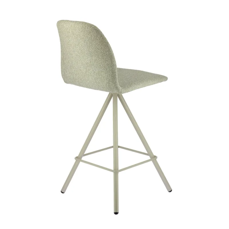 Perfecta Osaka Tabouret snack moderne en tissu et pieds métal> Tabouret Snack (assise +/- 65 Cm)|Tabouret De Bar (assise +/- 80 Cm)