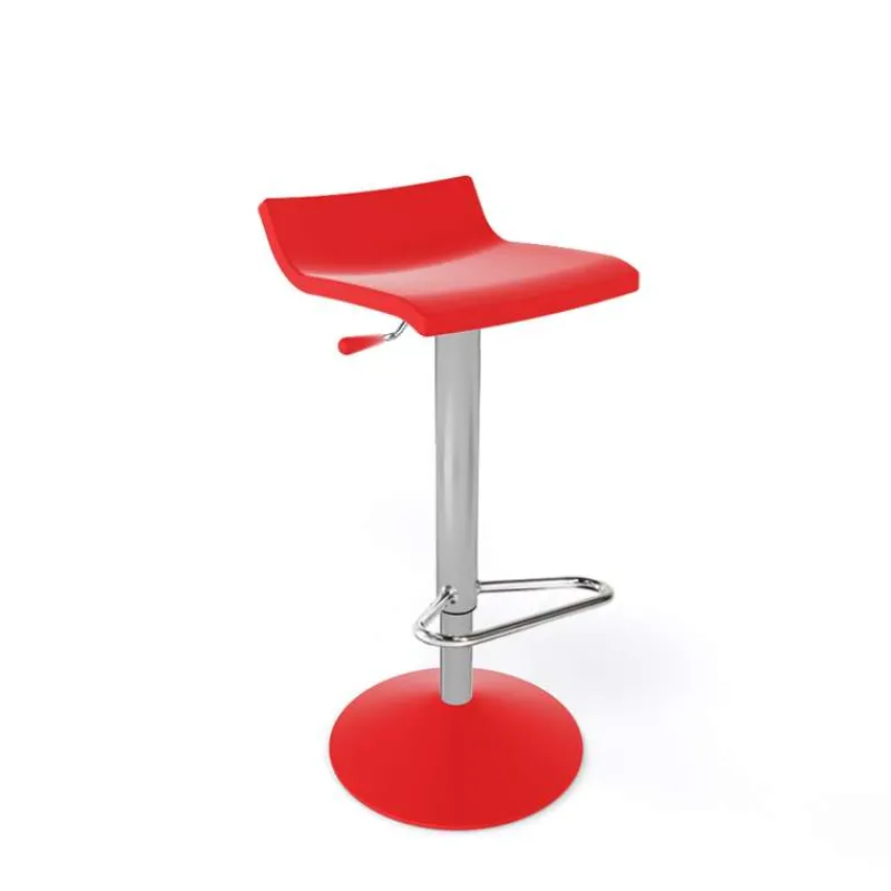 Over T Tabouret moderne réglable en hauteur et tournant sans dossier> Tabouret Snack (assise +/- 65 Cm)|Tabouret De Bar (assise +/- 80 Cm)