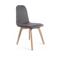 Sessio Pandora Chaise de salle à manger moderne en tissu et bois><noscript><img width=