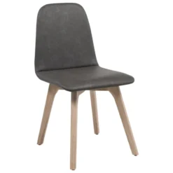 Sessio Pandora Chaise de salle à manger scandinave en synthétique et bois> Chaise De Cuisine|Chaise De Salle à Manger
