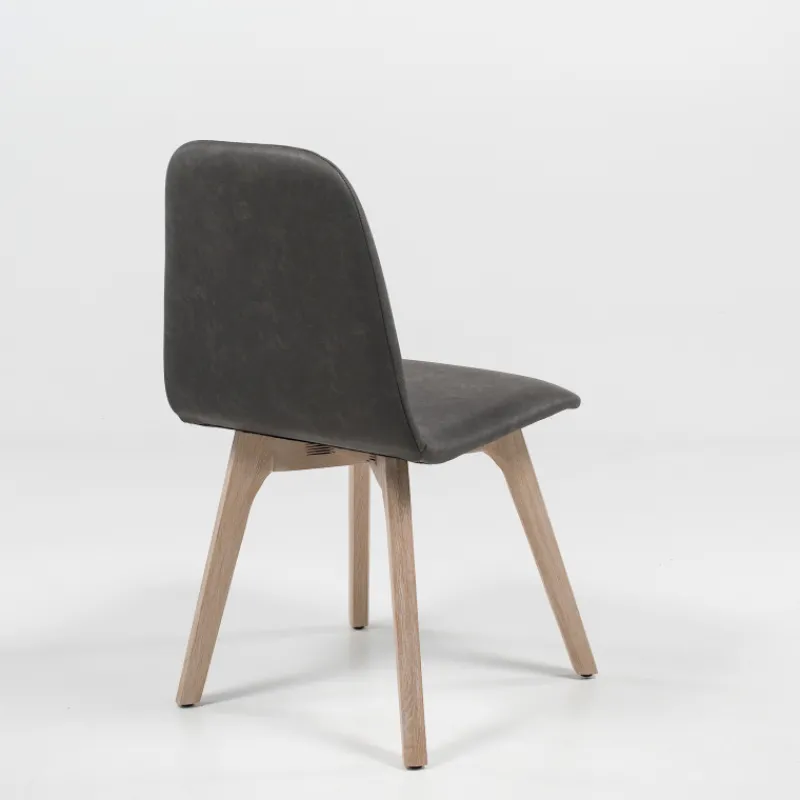 Sessio Pandora Chaise de salle à manger scandinave en synthétique et bois> Chaise De Cuisine|Chaise De Salle à Manger