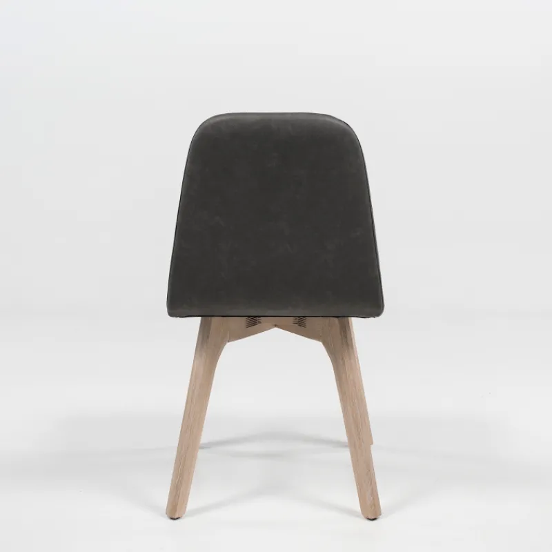 Sessio Pandora Chaise de salle à manger scandinave en synthétique et bois> Chaise De Cuisine|Chaise De Salle à Manger