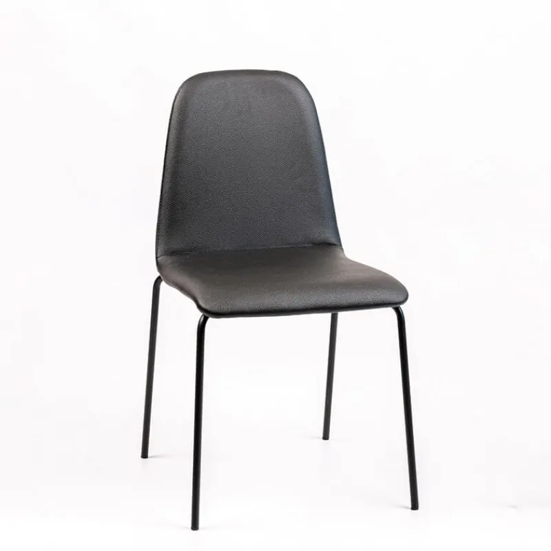 Sessio Pandora Chaise moderne rembourrée avec pieds métal> Chaise De Cuisine|Chaise De Salle à Manger