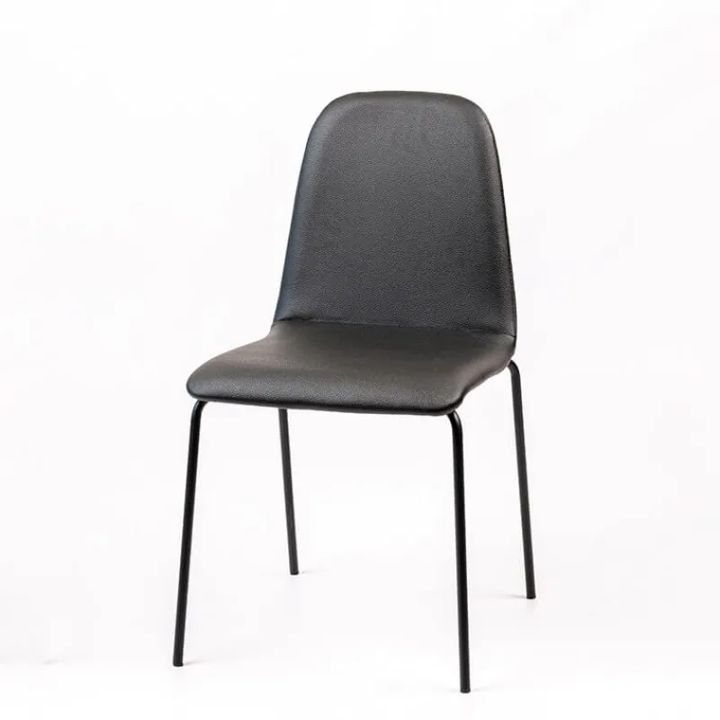Sessio Pandora Chaise moderne rembourrée avec pieds métal> Chaise De Cuisine|Chaise De Salle à Manger