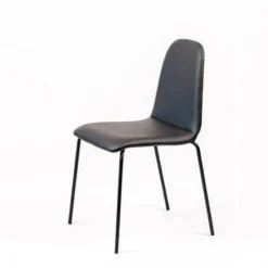Sessio Pandora Chaise moderne rembourrée avec pieds métal><noscript><img width=