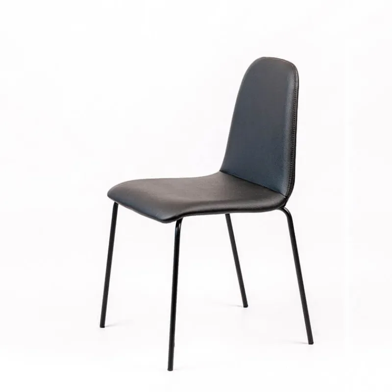 Sessio Pandora Chaise moderne rembourrée avec pieds métal> Chaise De Cuisine|Chaise De Salle à Manger