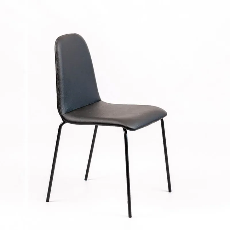 Sessio Pandora Chaise moderne rembourrée avec pieds métal> Chaise De Cuisine|Chaise De Salle à Manger