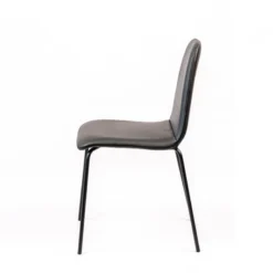 Sessio Pandora Chaise moderne rembourrée avec pieds métal><noscript><img width=
